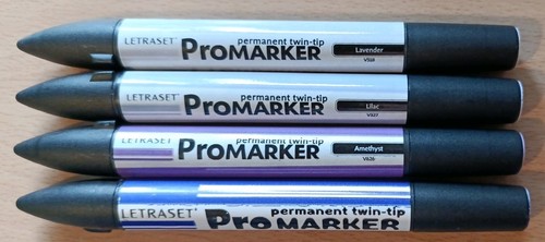 Letraset promarker purples - promarker,