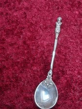 Antique Ships Figurehead Finial Spoon Hallmarked 1891 London Thomas Glaser 12.2g