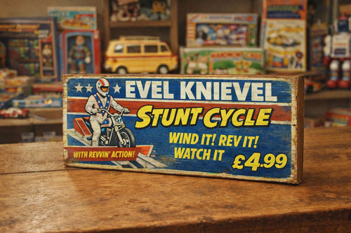 Evel knievel sign - sign, inspired