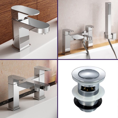 Modern bathroom deck mounted - modern,