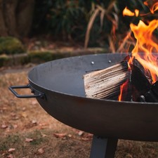 Cast Iron Garden Fire Pit Outdoor Garden Patio Heater Camping Bowl Wood Charcoal