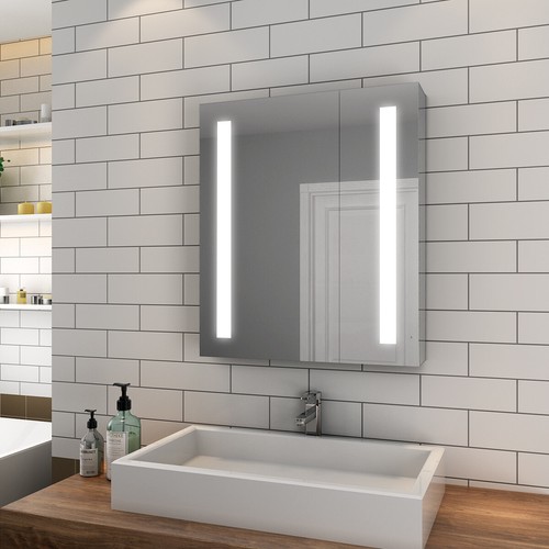 Illuminated bathroom mirror - illuminated,