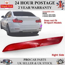 Rear Bumper Reflector Red Lens
