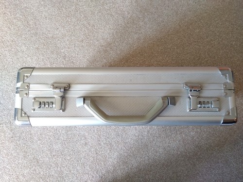 Large aluminium briefcase - large, deep