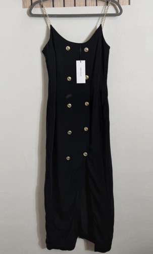 New karen millen black midi - black,