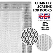 Aluminium Chain Door Curtain 90x210cm – Effective Fly Screen Insect Barrier
