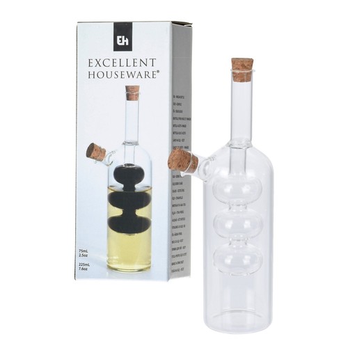 Olive oil bottle pourer - bottle, glass