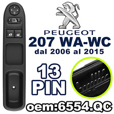 Pulsantiera Alzacristalli Interruttori Vetri Anteriori PEUGEOT 207 13PIN 6554.QC