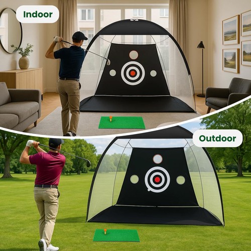 Golf practice net with - golf,