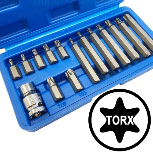 15pc torx set - star, t