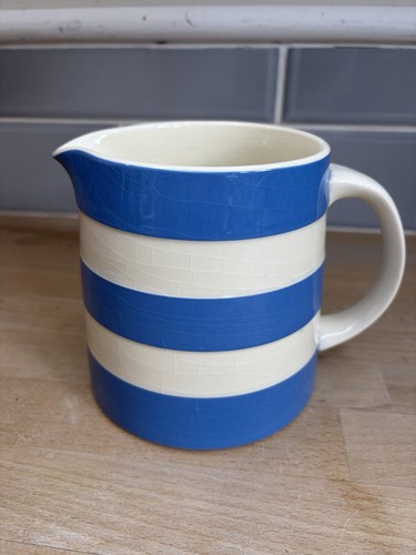 Green jug cornishware 13cm - green,