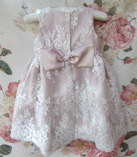 MONSOON Pink Ivory Lace Bow