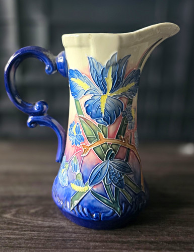 Old tupton ware - blue, jug