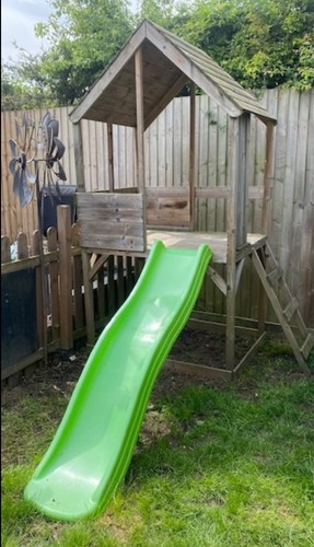Wooden garden playhouse with - garden,
