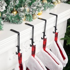 5Pcs Adjustable Christmas Garland Holder No-Slip Hooks Christmas Stocking Holder