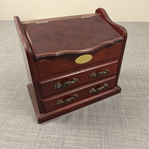 Musical jewellery box brown - musical,