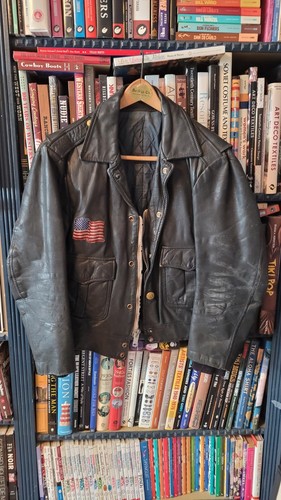 Vtg police leather - police, size