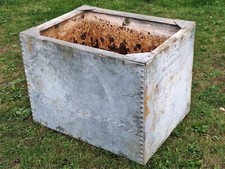 Vintage Garden Galvanised Riveted Water Tank Trough Planter Bay Tree FREE UK P&P