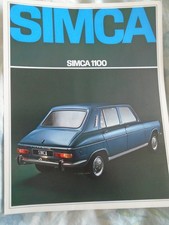 Simca 1100 brochure English
