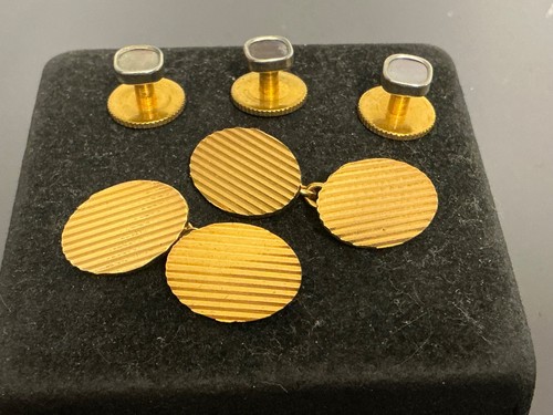Vintage gold plated cufflinks - vintage,