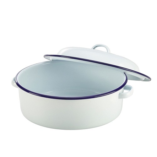 Enamel round roast - enamel, roasting