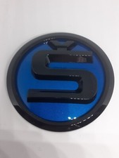 Skoda S Style 90mm Gloss Blue & Black Badge Top Quality 