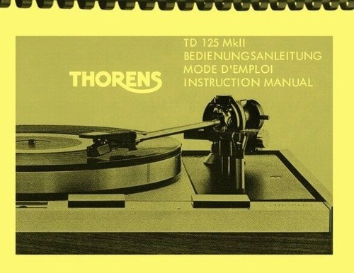 Thorens td125 turntable - thorens,