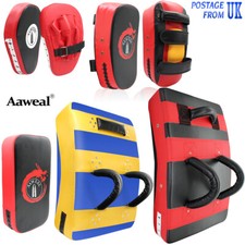 Boxing Kick Shield Focus Pad Punching Strike Curved MMA Muay Thai Training UK