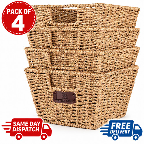 Seagrass storage baskets set - storage,