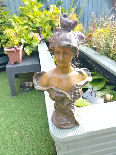 Art nouveau spelter - ,