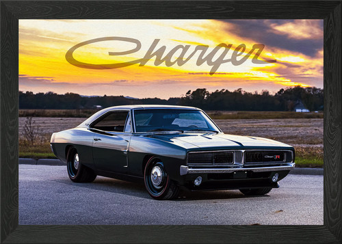 Dodge charger 1969 - framed, wall