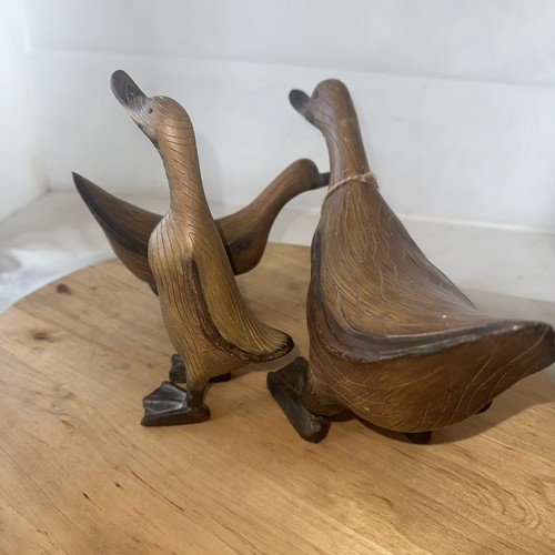 Vintage large wooden - wooden, ducks