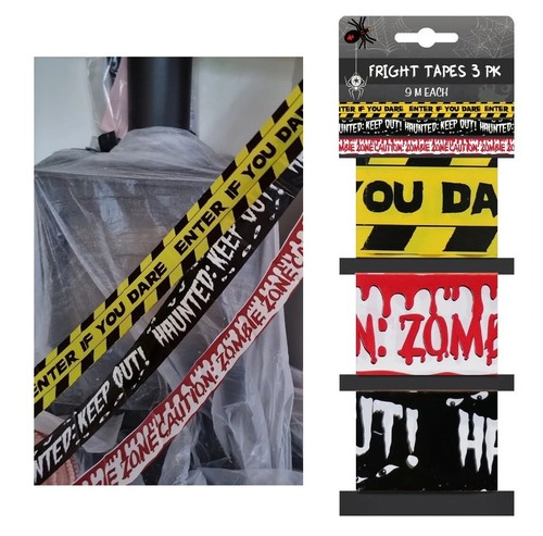 Halloween warning tape banner - halloween,