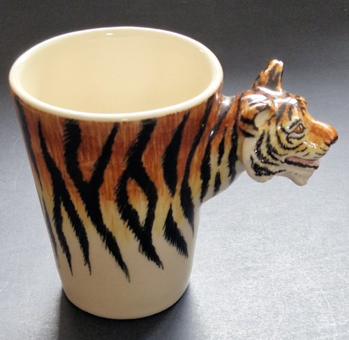 Blue witch tiger - witch, handmade