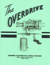 1946-1950 Hudson Borg Warner Overdrive Transmission Instruction Manual