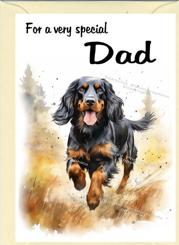 Gordon setter dog blank card - dog,