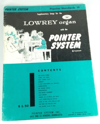 Lowrey organ pointer system - organ,