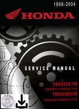 1998-2004 Honda TRX450 Fourtrax Foreman ATV Quad Service Repair Manual