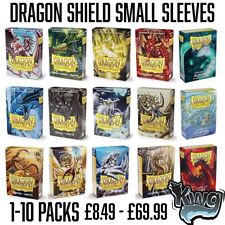 DRAGON SHIELD SMALL CARD SLEEVES MATTE JAPANESE SIZE YUGIOH SLEEVES 1-10 PACKS!