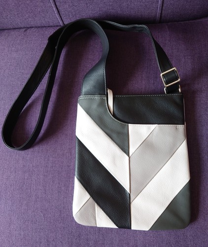 White and grey leather radley - and,