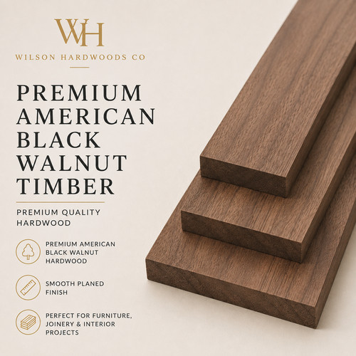American black walnut solid - black,
