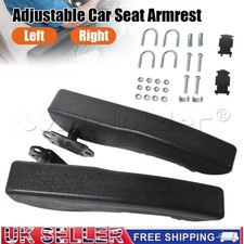 Left+Right Universal Adjustable PU Foam Seat Armrest Pair Of 1 For Car Van Truck