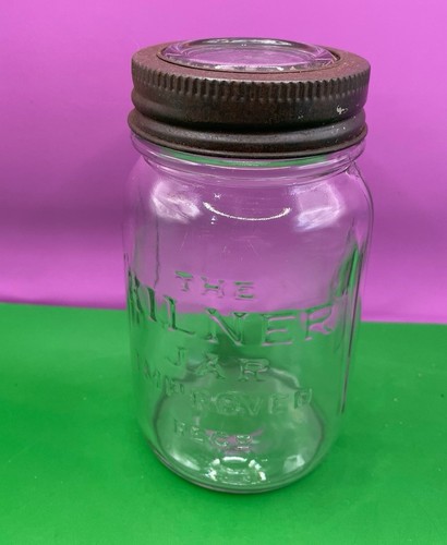 Vintage glass kilner - glass,