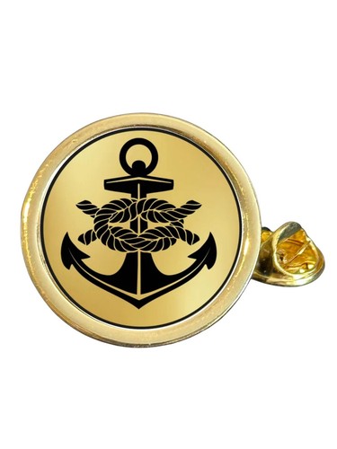 Naval ships anchor gold - anchor, plated