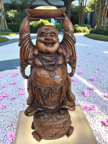 Vintage lucky wooden - wooden, laughing