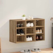 Shoe Cabinet with Shelf with Storage Engineered wood Shoe Storage Bench  vidaXL