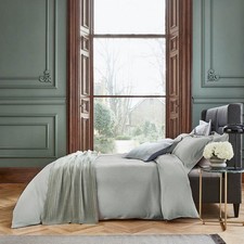 BEDECK of BELFAST Nika Seersucker Duvet Cover, Kingsize, Silver (New & Unopened)