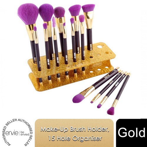 Envie makeup brush holder gold - envie,