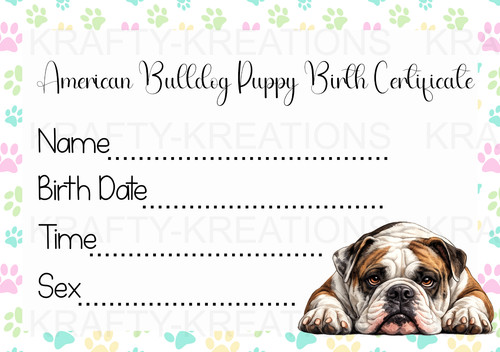 American bulldog puppy birth - bulldog,