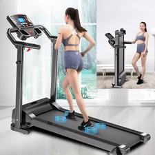 Walking Treadmill Home Electric Foldable Running 9% Incline Machine Gym Office